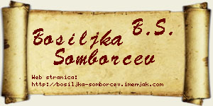 Bosiljka Somborčev vizit kartica